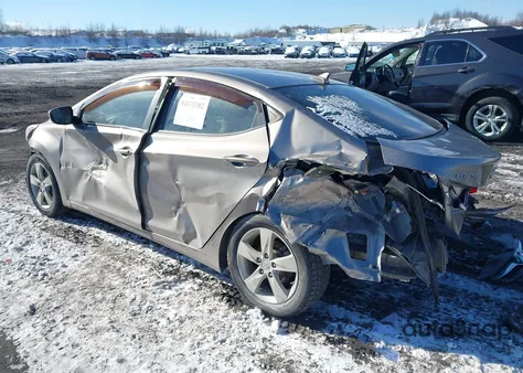 2011 Hyundai Elantra Limited from USA, damaged, VIN 5NPDH4AE5BH045257